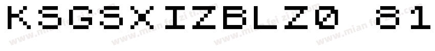 KSGSXIZBLZ0 81 50字体转换